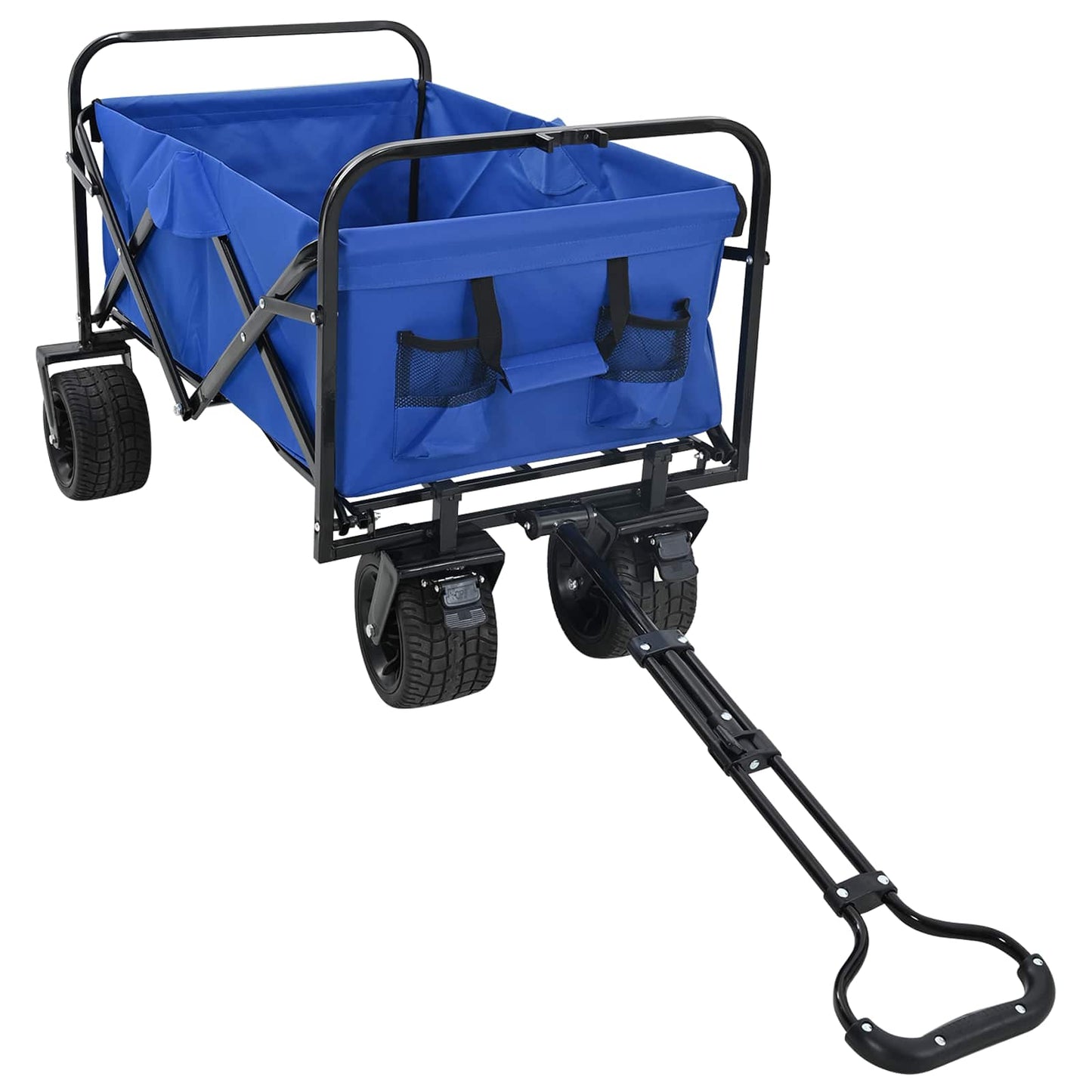 Foldbar indkøbsvogn 89 x 63 x 96 cm Blå 200 kg