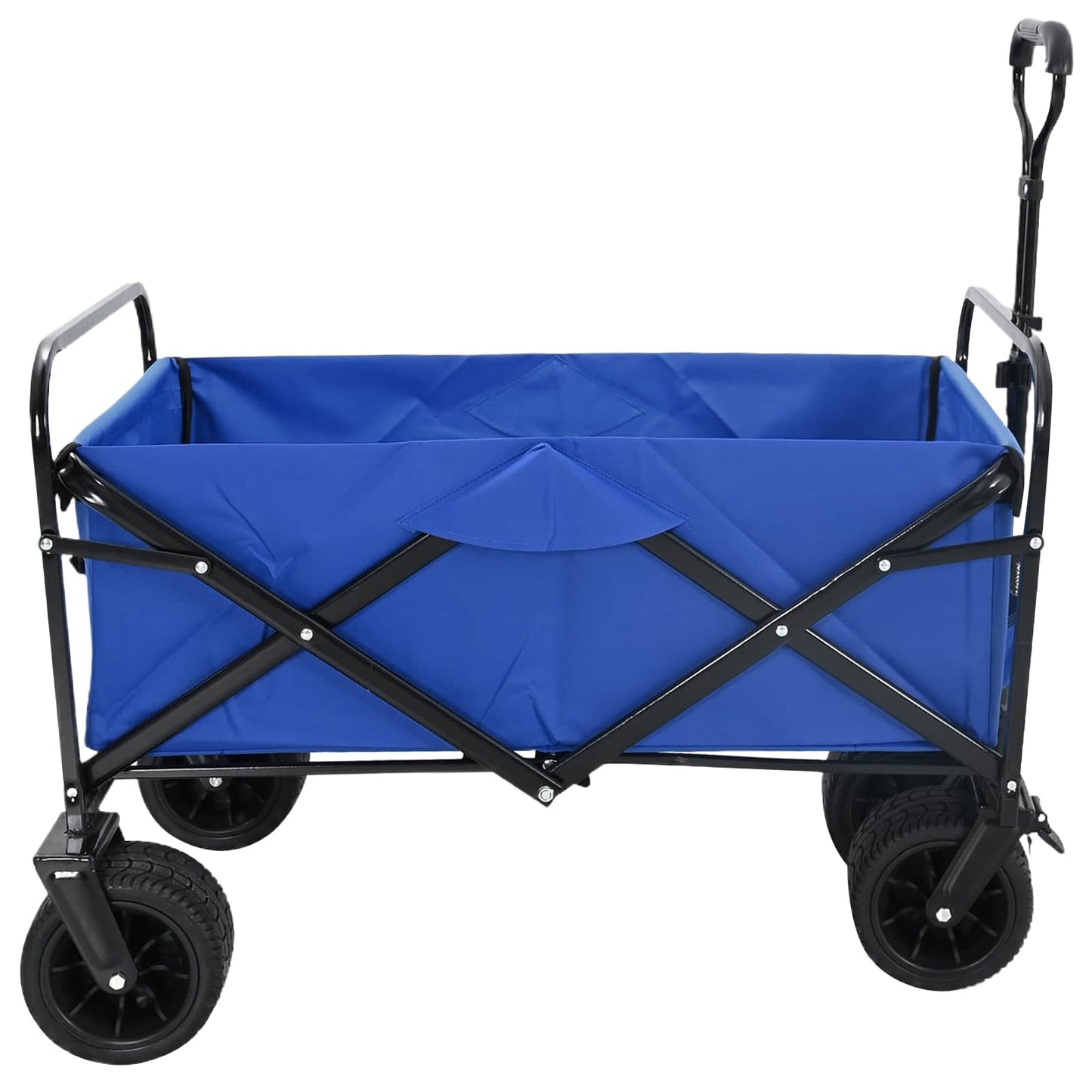 Foldbar indkøbsvogn 89 x 63 x 96 cm Blå 200 kg