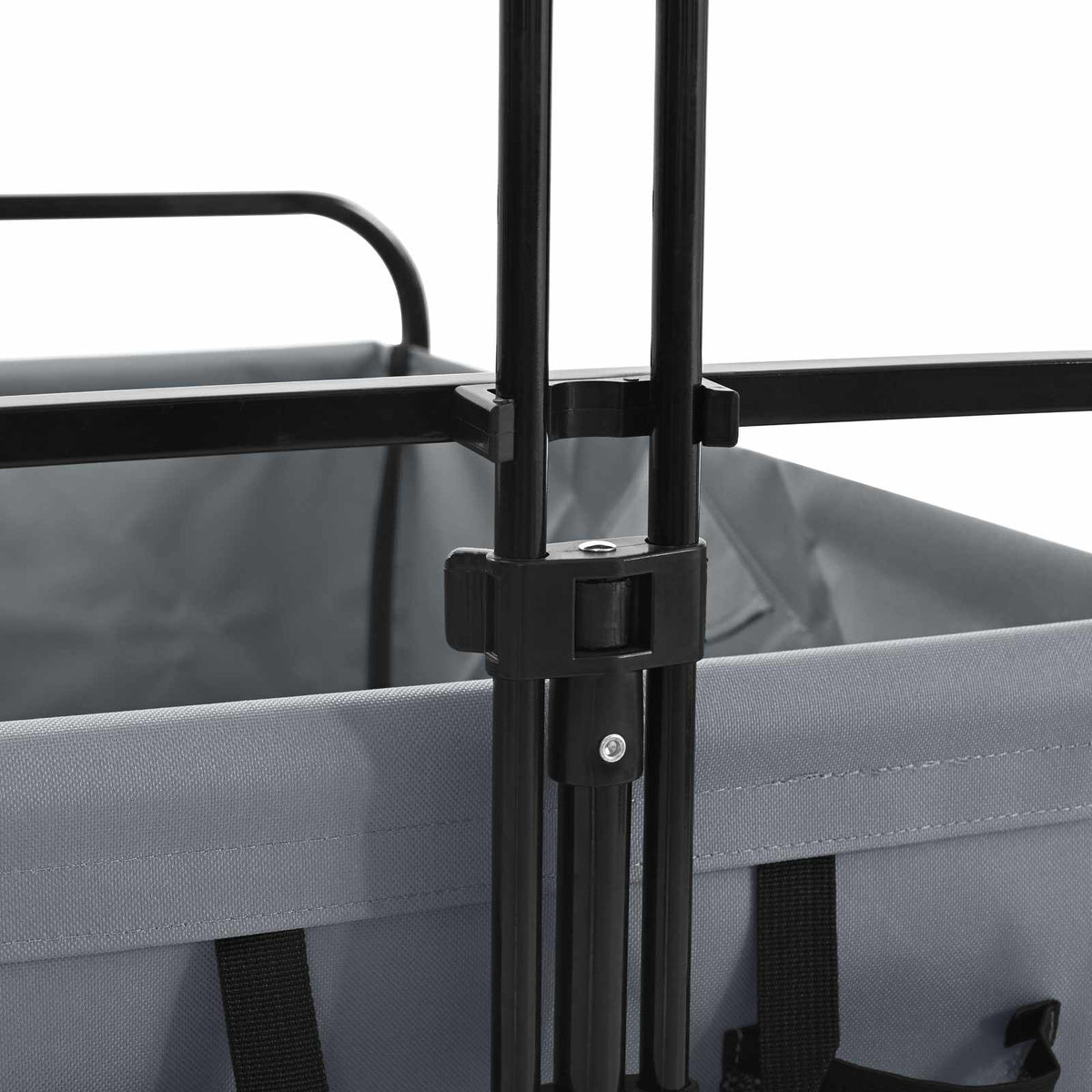 Foldbar indkøbsvogn 89 x 63 x 96 cm Grå 200 kg