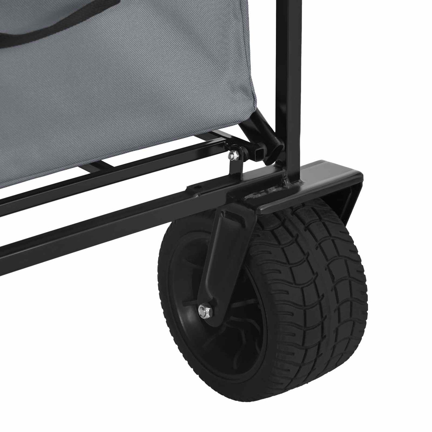 Foldbar indkøbsvogn 89 x 63 x 96 cm Grå 200 kg