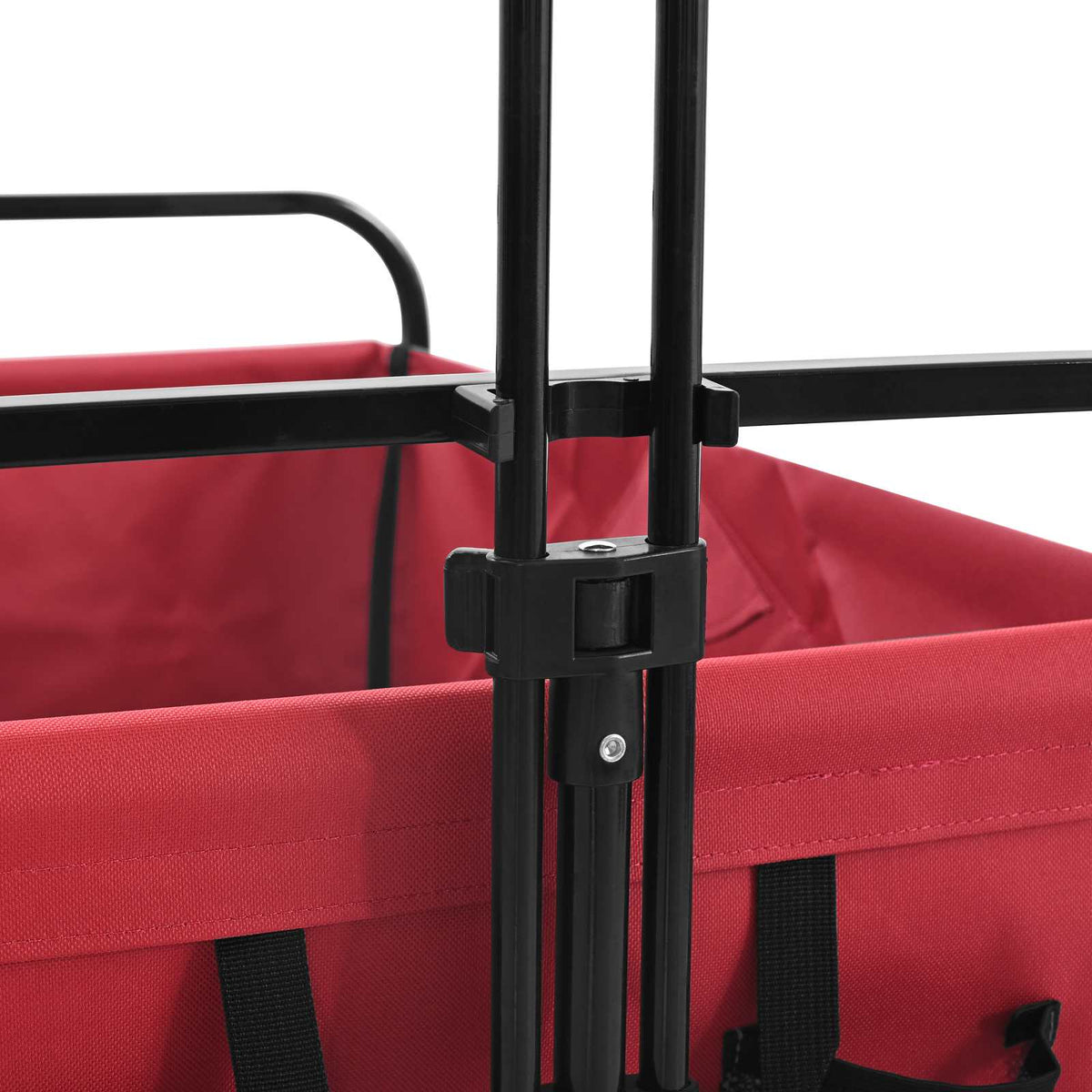 Foldbar indkøbsvogn 89 x 63 x 96 cm Rød 200 kg