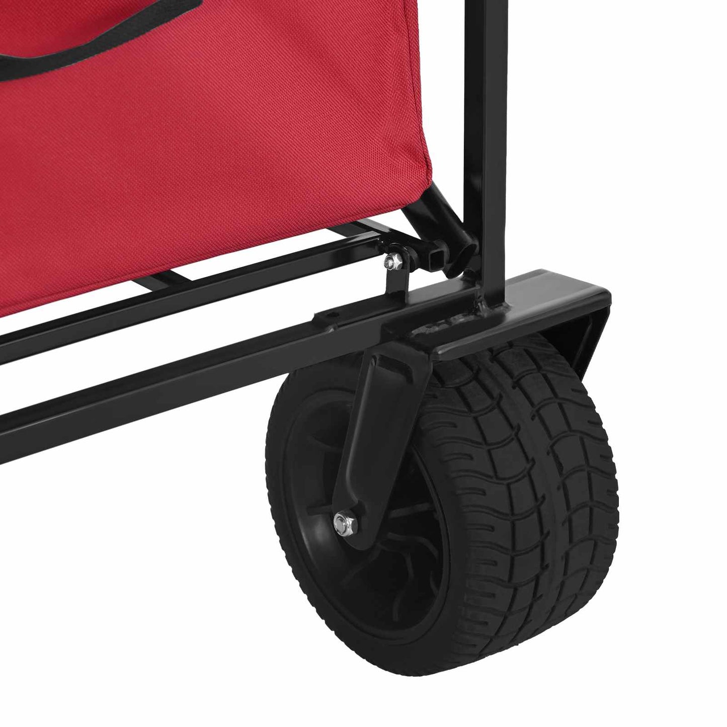 Foldbar indkøbsvogn 89 x 63 x 96 cm Rød 200 kg