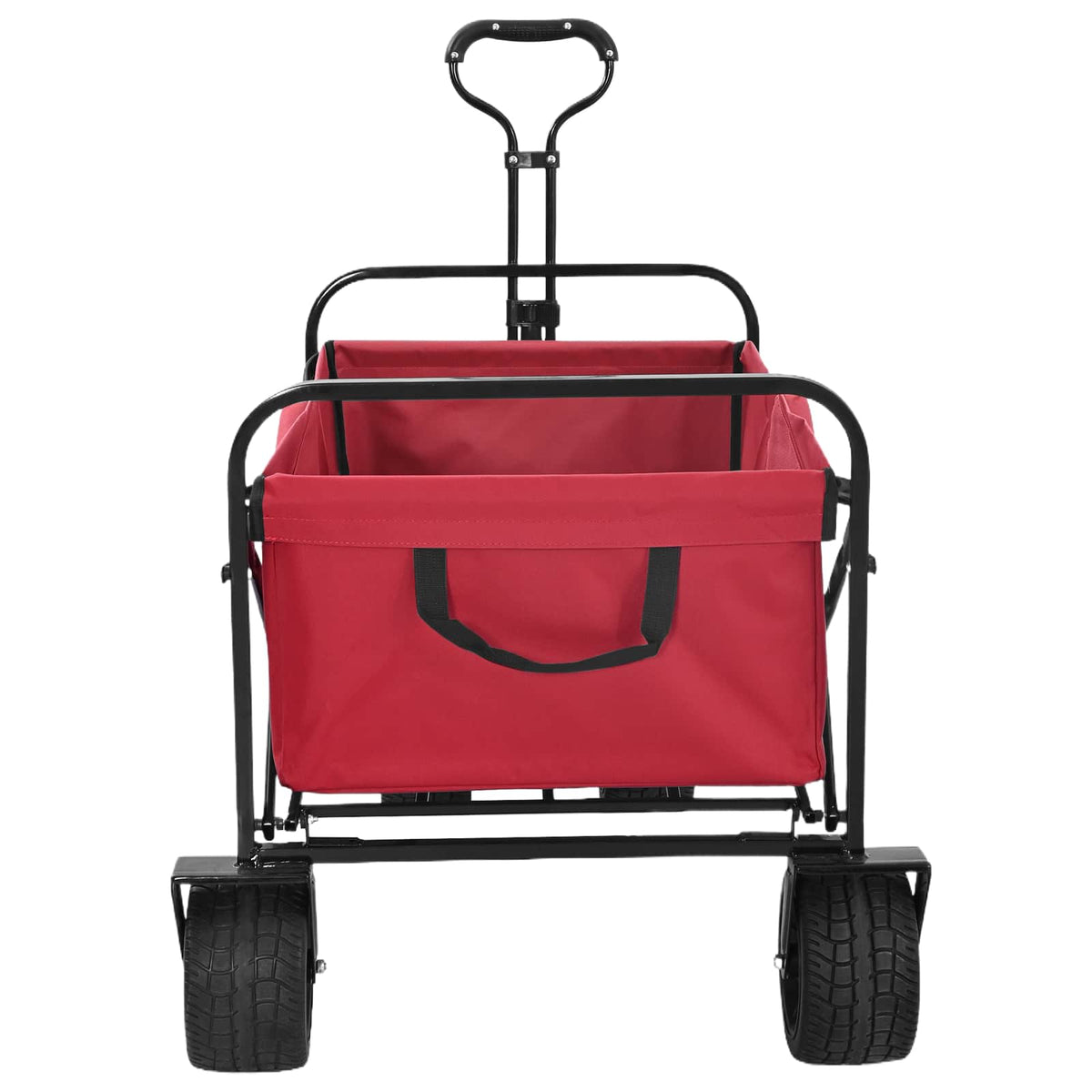 Foldbar indkøbsvogn 89 x 63 x 96 cm Rød 200 kg