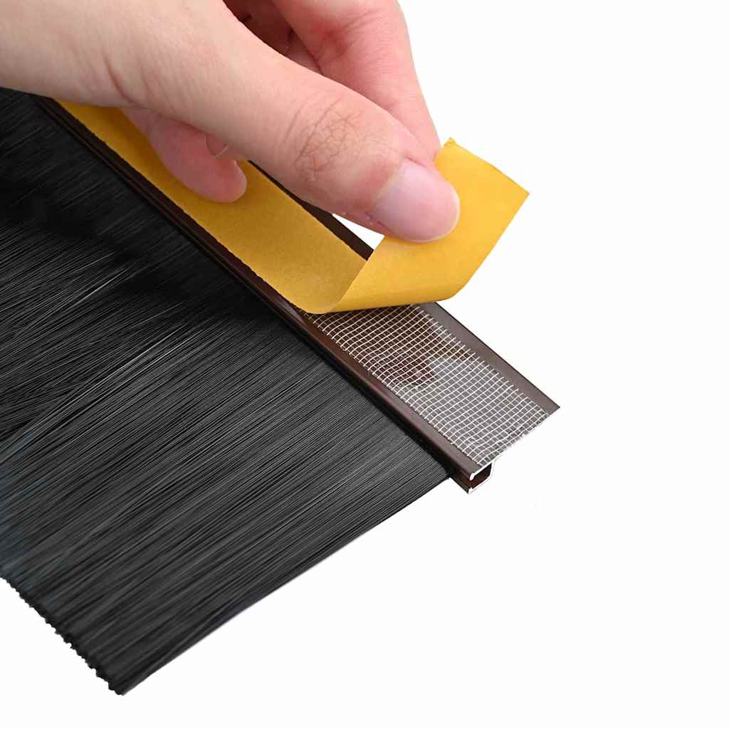 Selvklæbende dørbørstetætninger 6 stk. 100 cm Aluminiumlegering