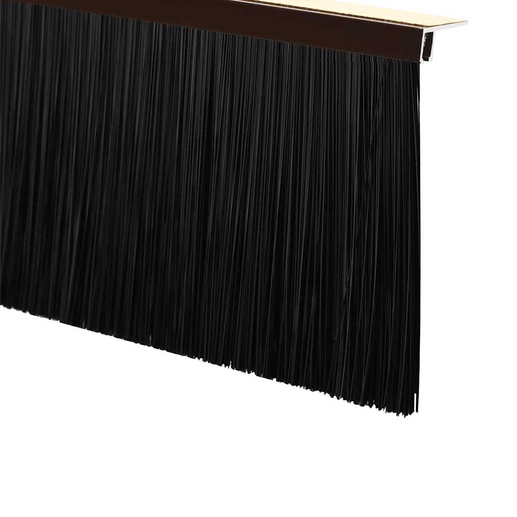 Selvklæbende dørbørstetætninger 2 stk. 100 cm Aluminiumlegering