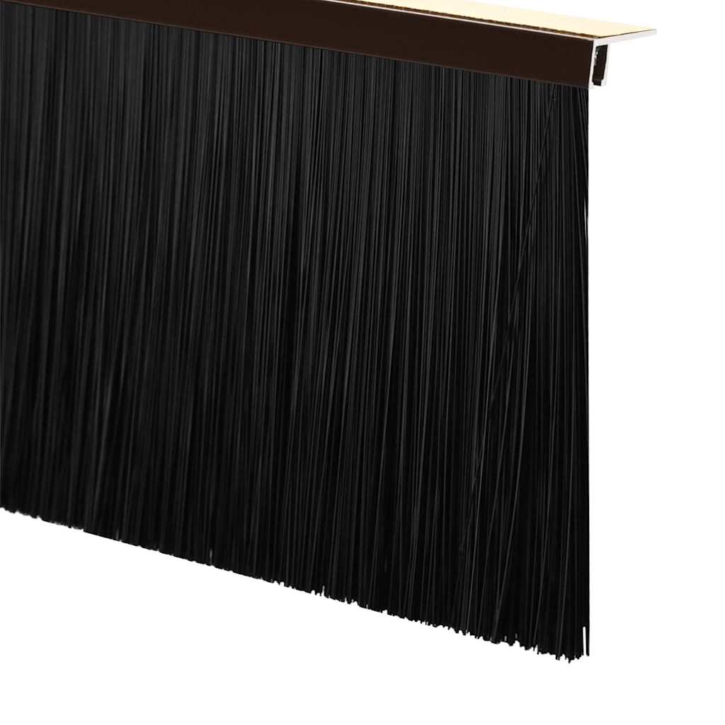Selvklæbende dørbørstetætninger 2 stk. 100 cm Aluminiumlegering