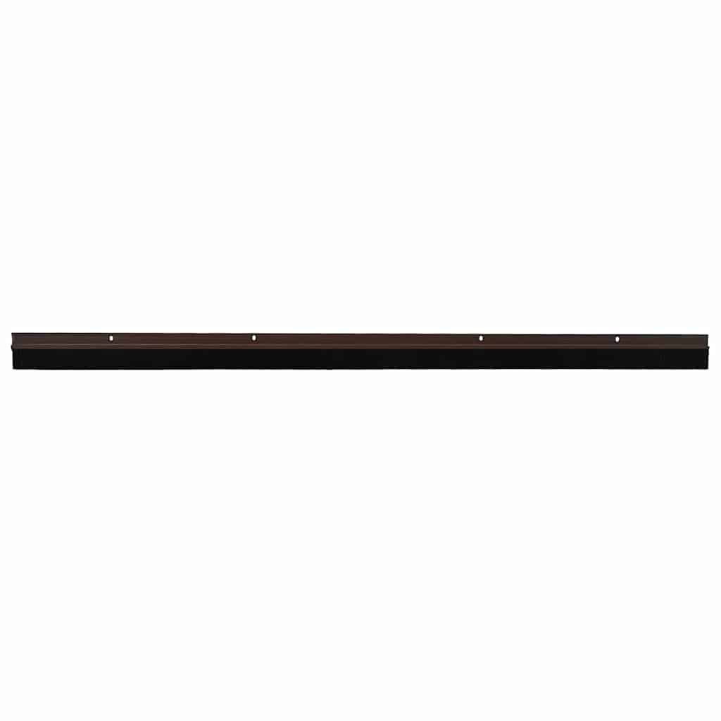 Skruemonterede dørbørste tætninger 2 stk. Brun 100 cm