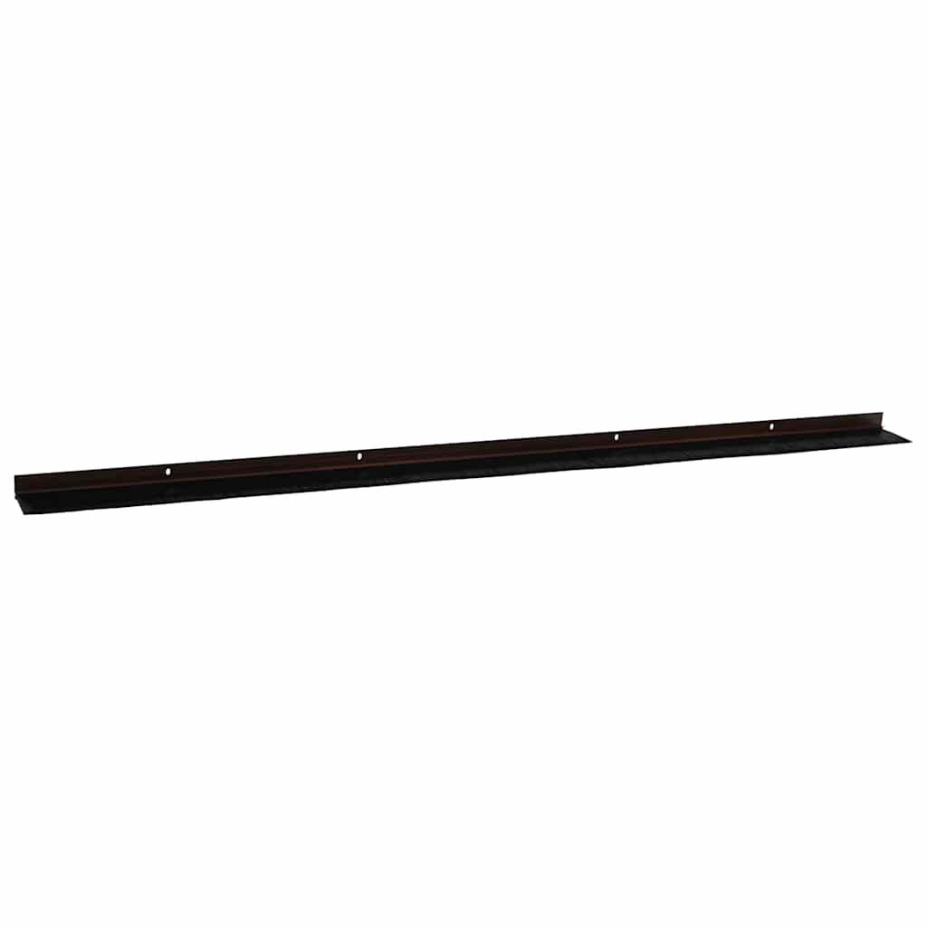 Skruemonterede dørbørste tætninger 6 stk. Brun 100 cm