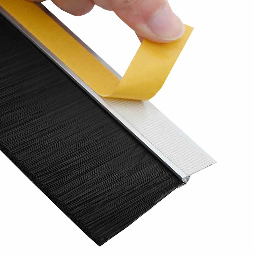 Selvklæbende dørbørstetætninger 2 stk. 100 cm Aluminiumlegering