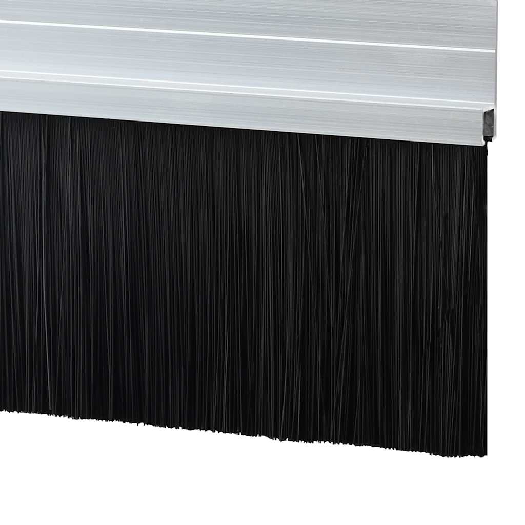 Selvklæbende dørbørstetætninger 6 stk. 100 cm Aluminiumlegering