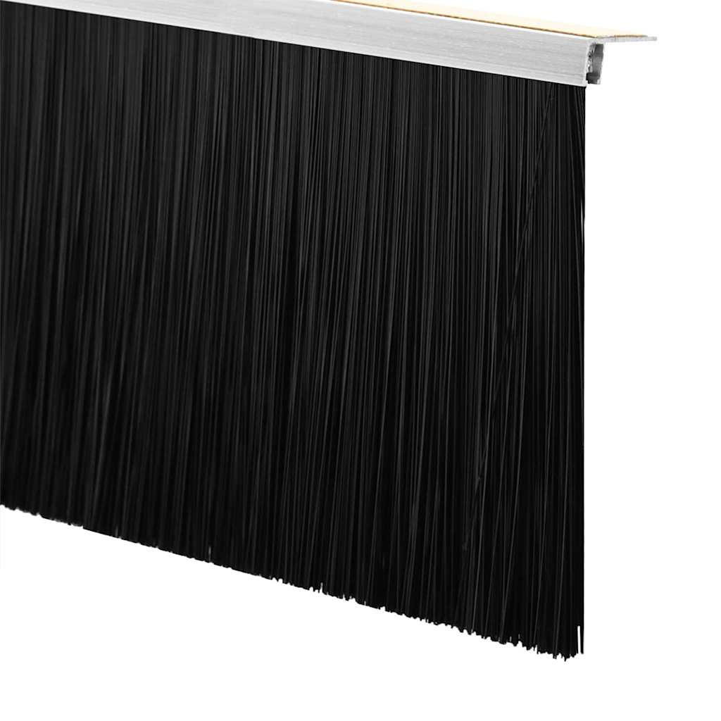 Selvklæbende dørbørstetætninger 2 stk. 100 cm Aluminiumlegering