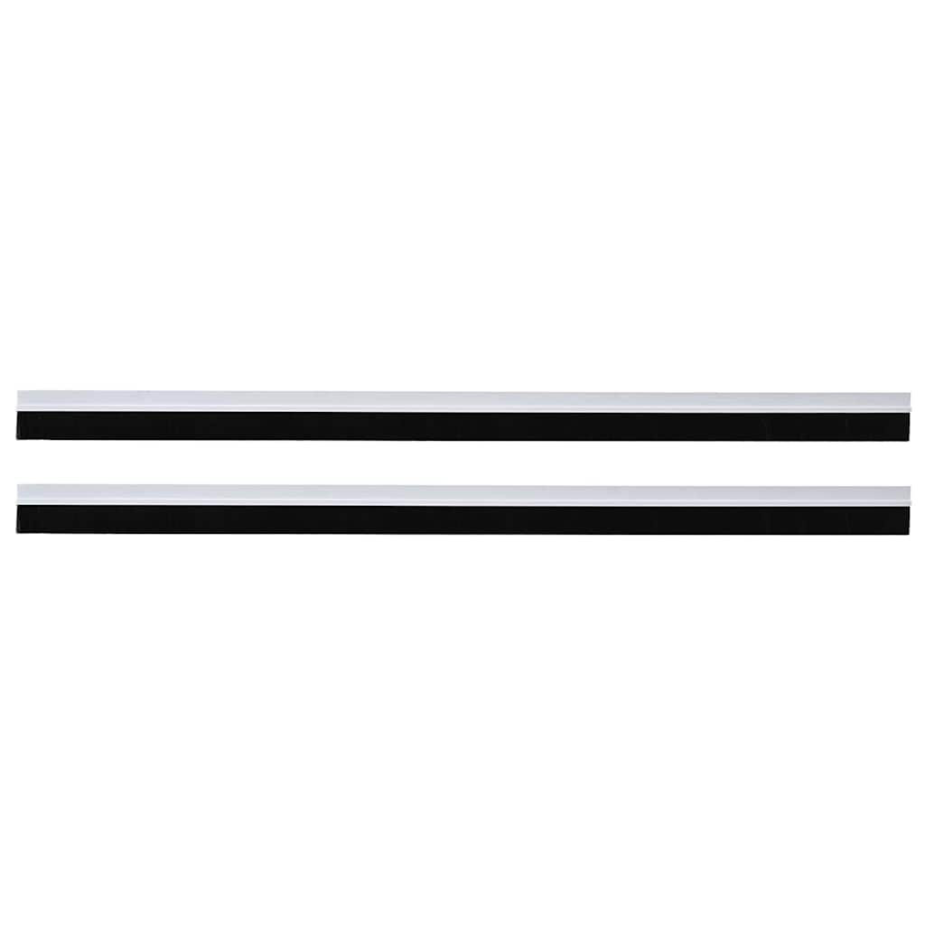 Selvklæbende dørbørstetætninger 2 stk. 100 cm Aluminiumlegering