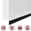 Selvklæbende dørbørstetætninger 6 stk. 100 cm Aluminiumlegering