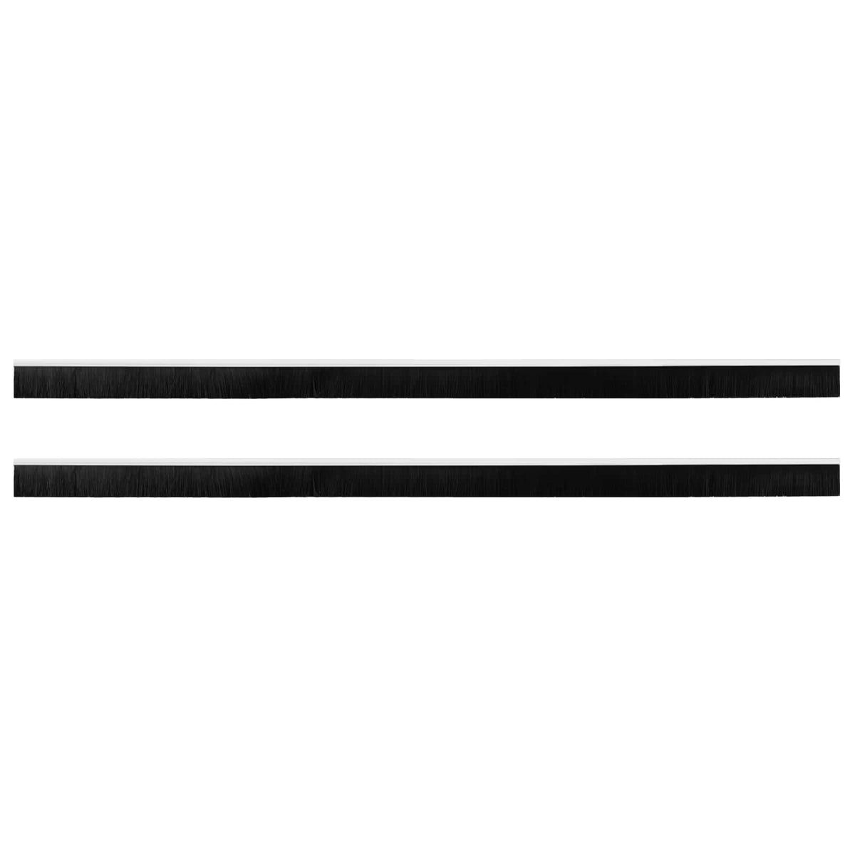 Selvklæbende dørbørstetætninger 2 stk. 100 cm Aluminiumlegering