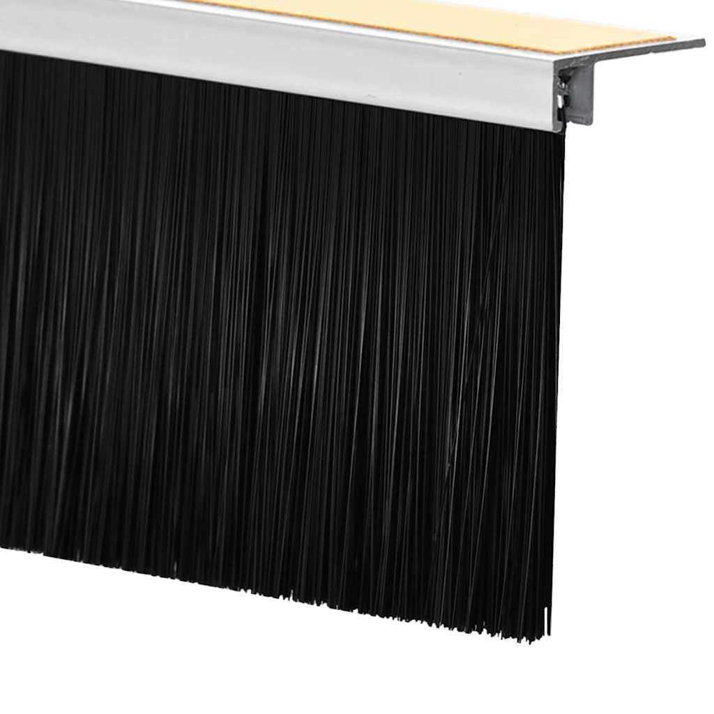 Selvklæbende dørbørstetætninger 2 stk. 100 cm Aluminiumlegering