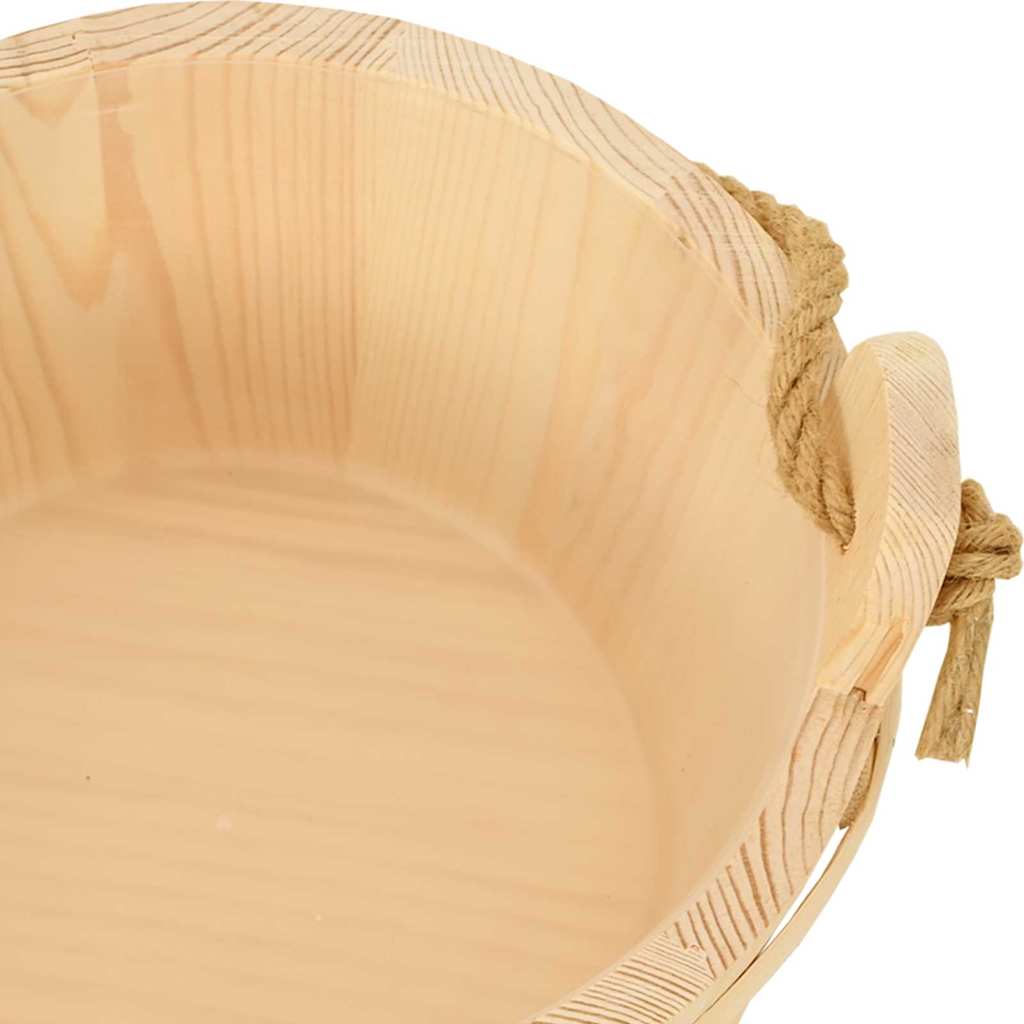 Sauna Spand 2 stk. Brun Massivt fyrretræ og hamp
