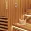 Sauna tilbehørs sæt 4 stk. Brun Massivt fyrretræ og hamp