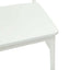 Spisestuestol 2 stk. Massiv Gummitræ Hvid 36 x 44,5 x 91,5 cm