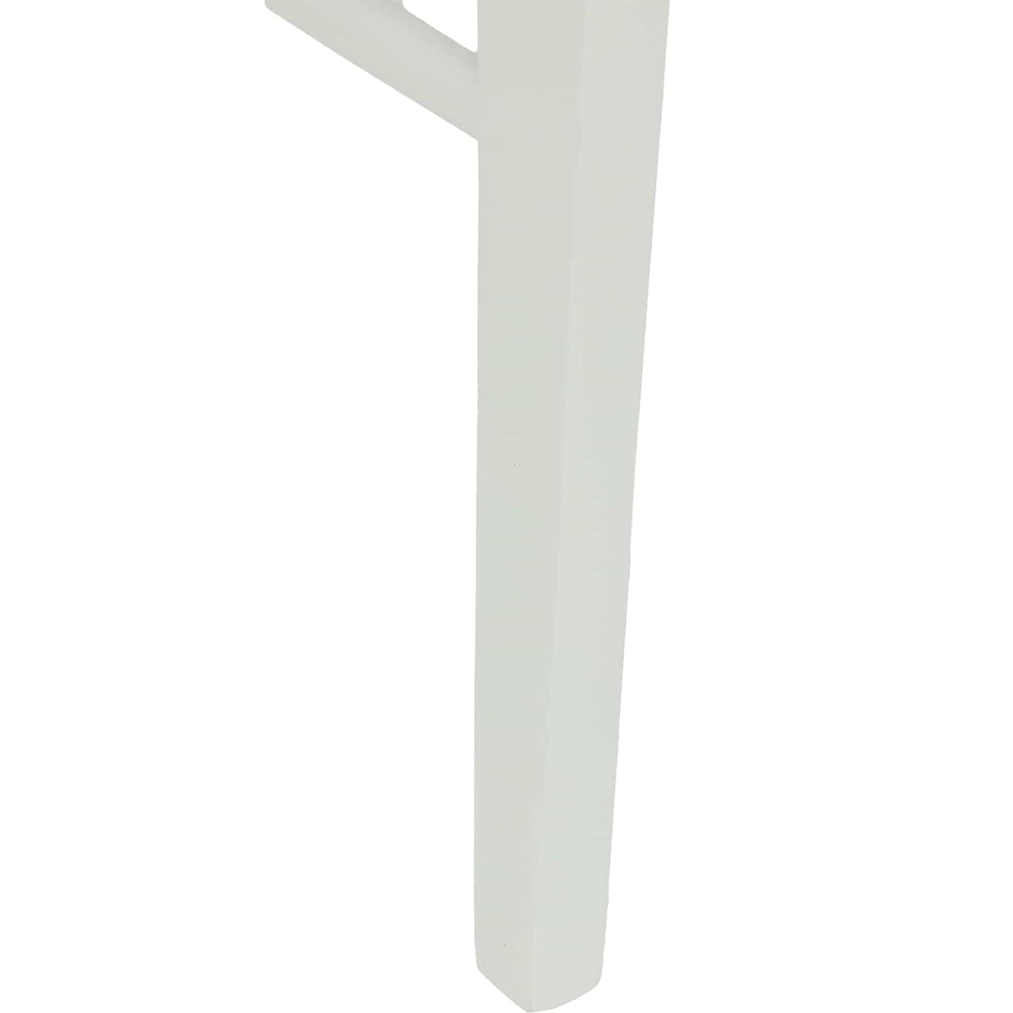 Spisestuestol 2 stk. Massiv Gummitræ Hvid 43,5 x 44,5 x 77,5 cm