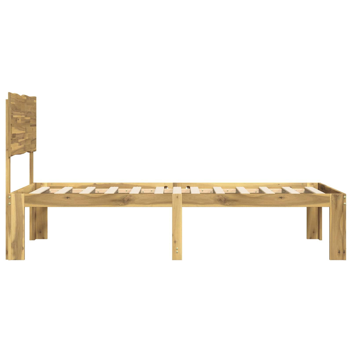 Dobbelt Sengestel med Hovedgærde ROSTOCK Hvid 150 x 200 cm