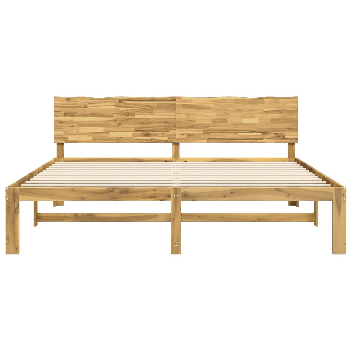 Dobbelt Sengestel med Hovedgærde ROSTOCK Hvid 180 x 200 cm