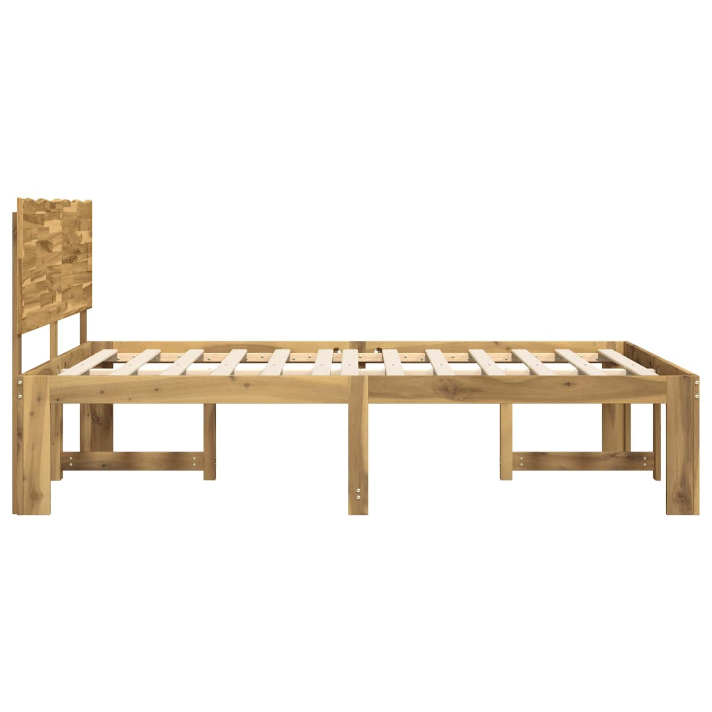 Dobbelt Sengestel med Hovedgærde ROSTOCK Hvid 180 x 200 cm