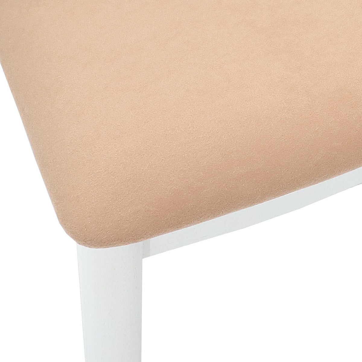 Spisestuestol 2 stk. Massiv Gummitræ Hvid og brun