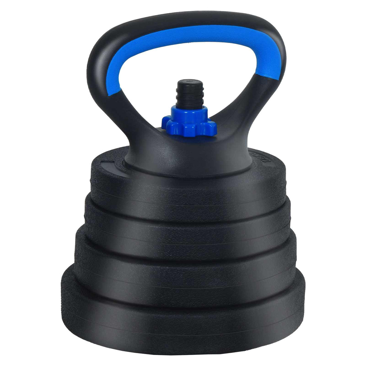 4-i-1 Håndvægte Barbell Kettlebell Sæt 30 kg Sort og Blå