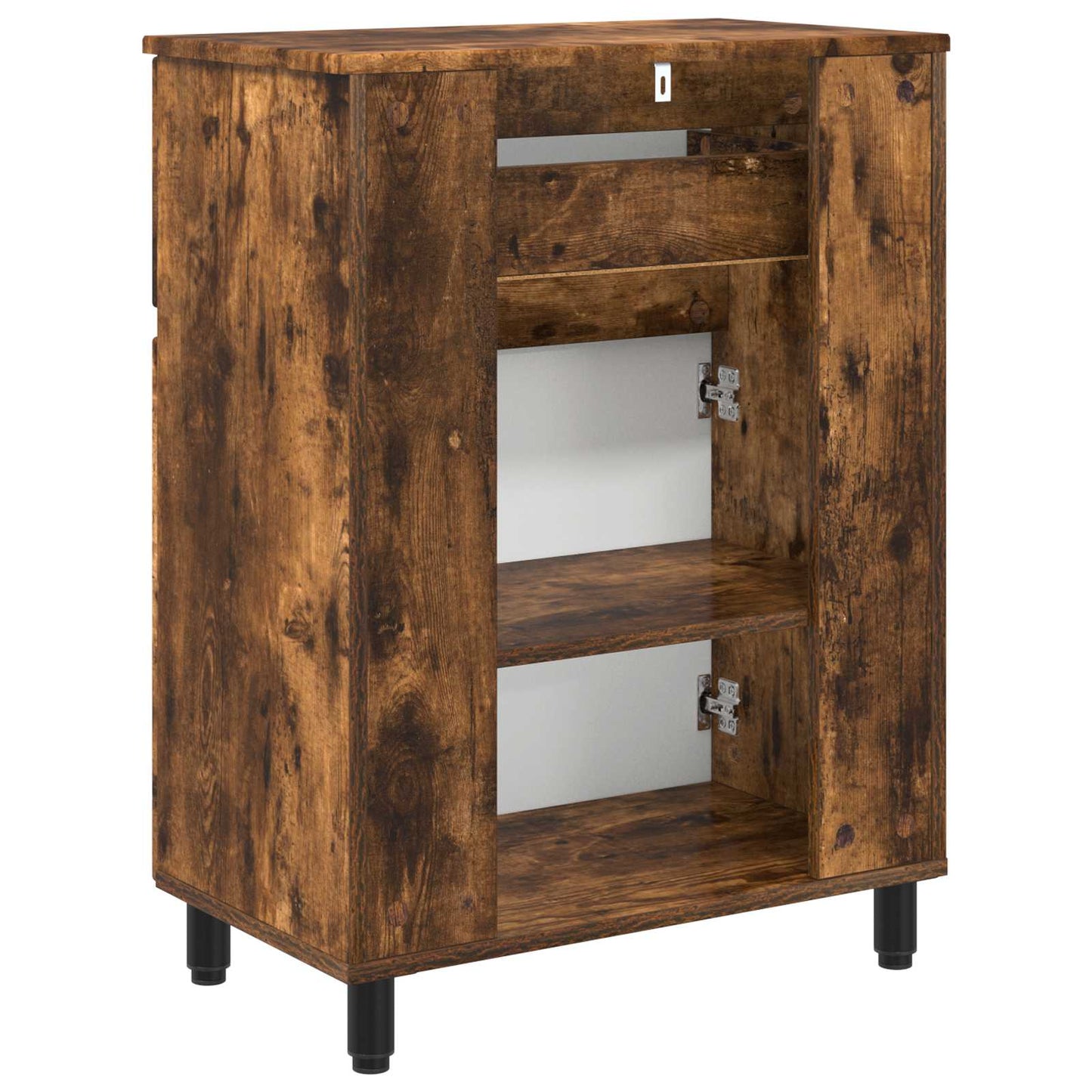 Badeværelse Vaskeskab Røget eg 60 x 35 x 80 cm Konstrueret træ