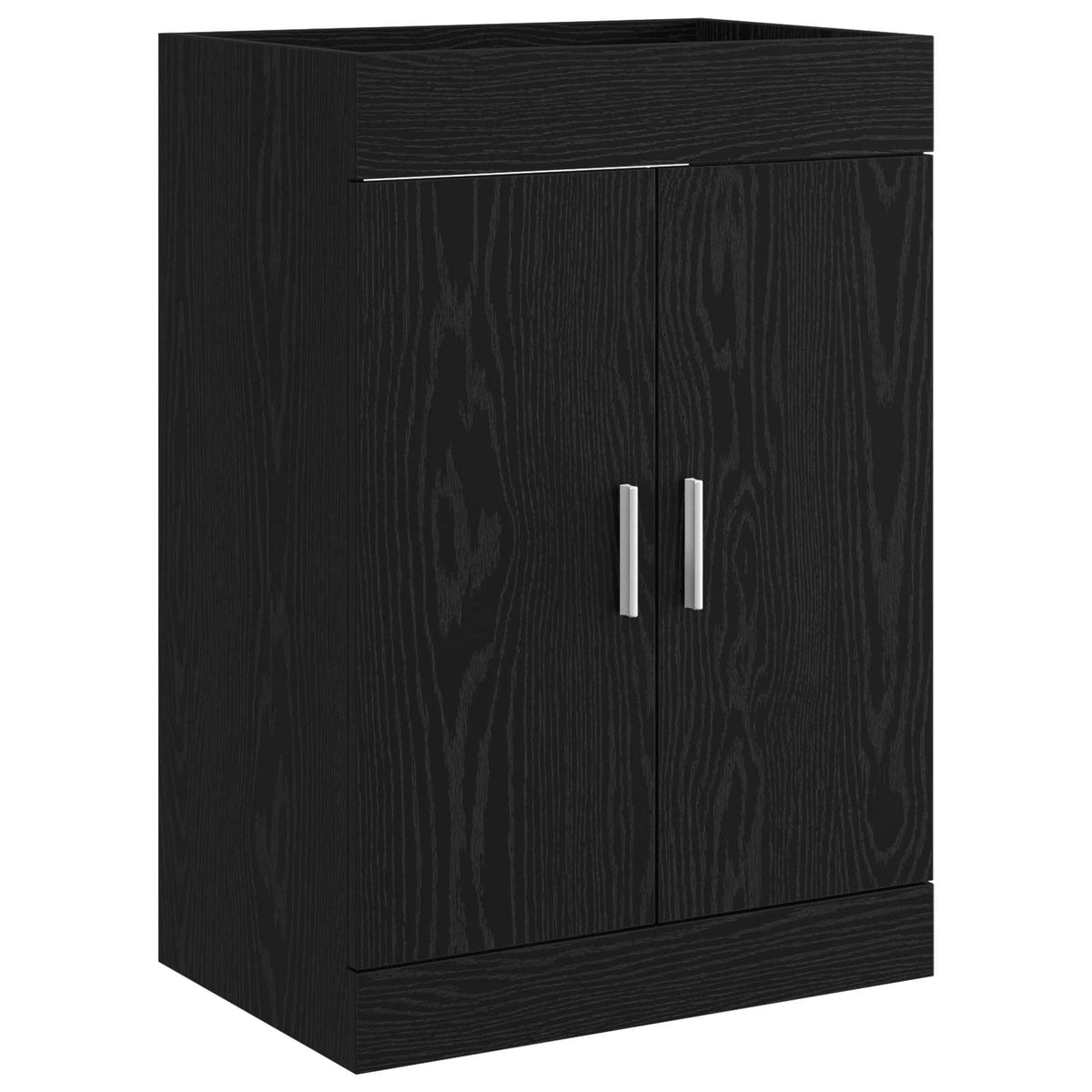 Badeværelse Under Vask Skab Sort eg 78,5 x 37,5 x 81 cm