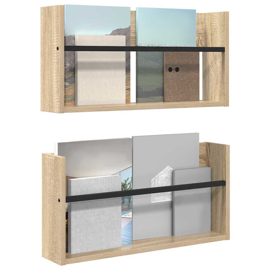 Magasin Rack 2 stk. Sonoma eg 60 x 12 x 30 cm Konstrueret træ