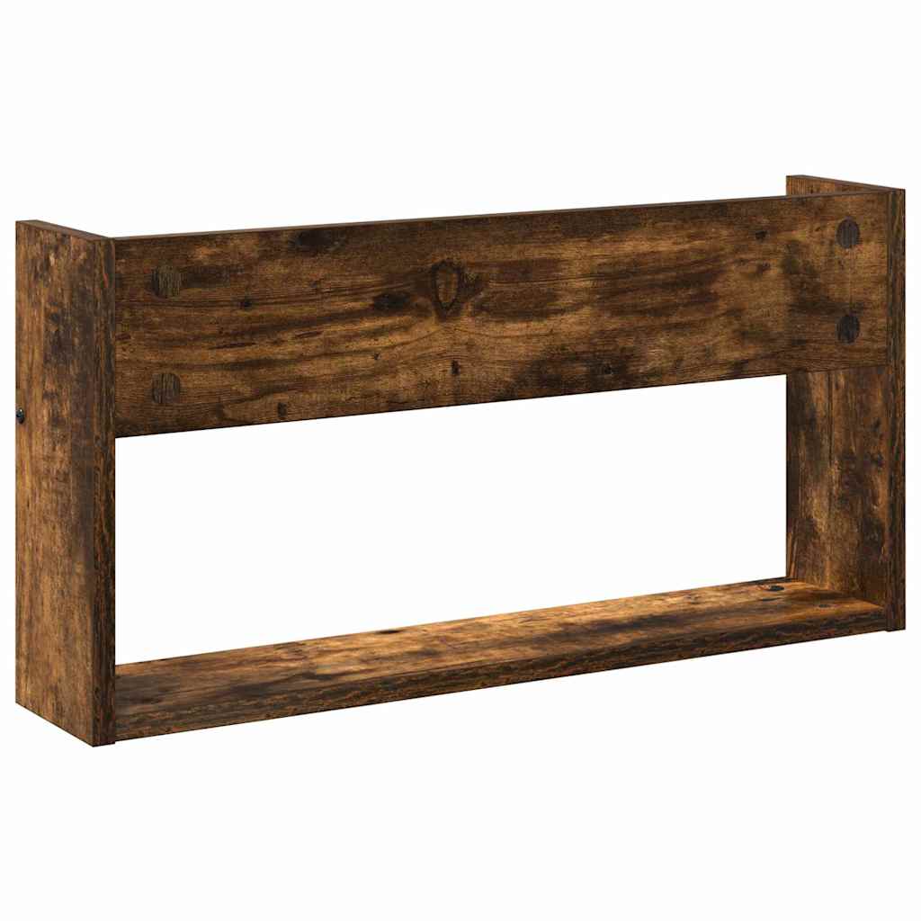 Magasin Rack 2 stk. Røget eg 60 x 12 x 30 cm Konstrueret træ