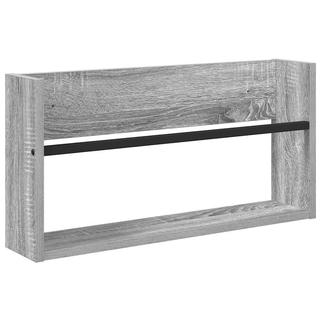 Magasin Rack 2 stk. Grå Sonoma 60 x 12 x 30 cm Konstrueret træ