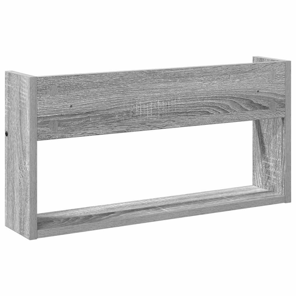 Magasin Rack 2 stk. Grå Sonoma 60 x 12 x 30 cm Konstrueret træ