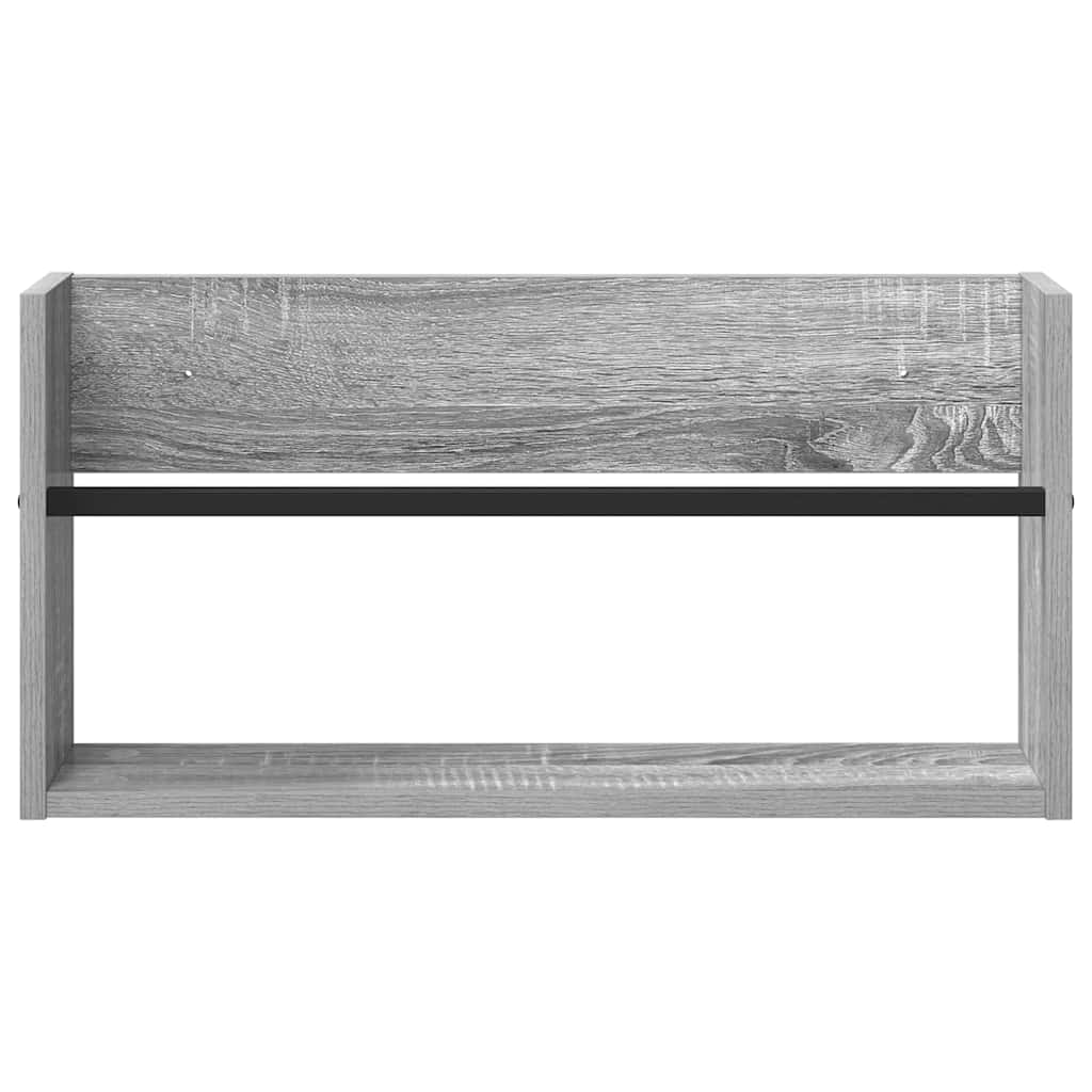 Magasin Rack 2 stk. Grå Sonoma 60 x 12 x 30 cm Konstrueret træ