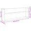 Magasin Rack Artisan Egetræ 80 x 12 x 30 cm Konstrueret træ