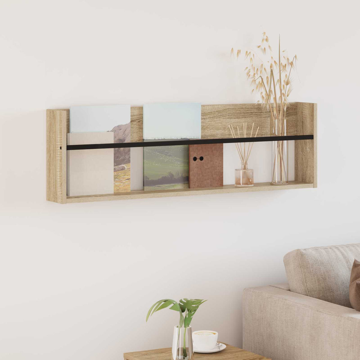 Magasin Rack Sonoma eg 100 x 12 x 30 cm Konstrueret træ