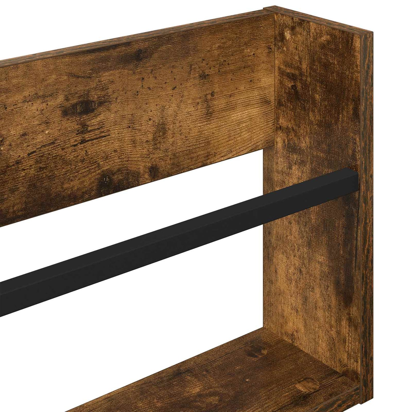 Magasin Rack 2 stk. Røget eg 100 x 12 x 30 cm Konstrueret træ