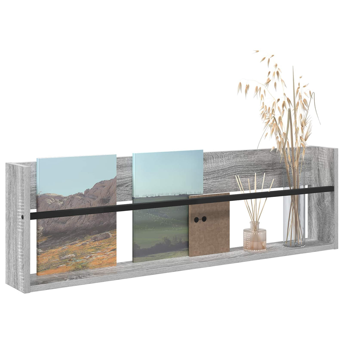 Magasin Rack Grå Sonoma 100 x 12 x 30 cm Konstrueret træ
