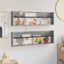 Magasin Rack 2 stk. Grå Sonoma 100 x 12 x 30 cm Konstrueret træ