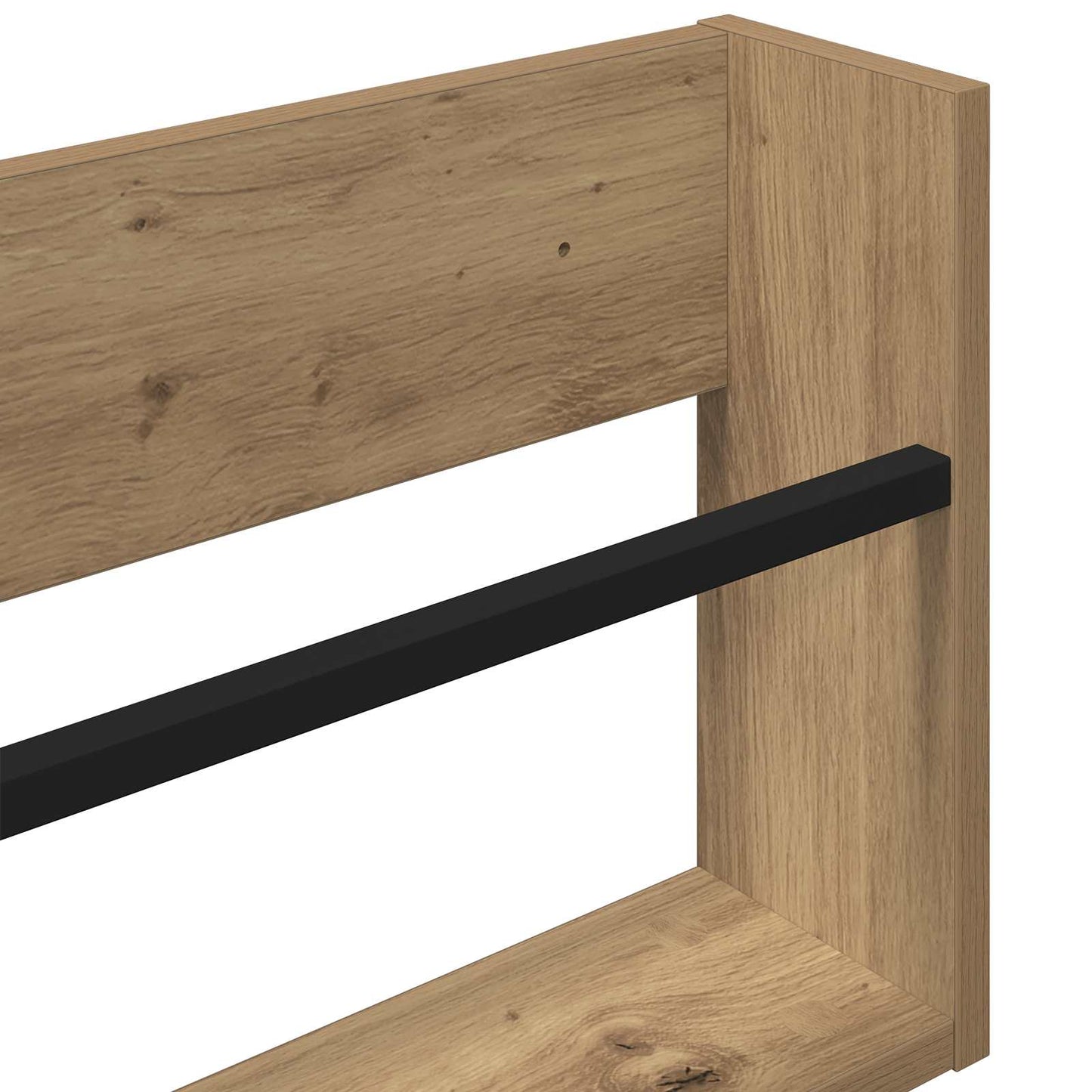 Magasin Rack med hylde 2 stk. Artisan Egetræ 100 x 12 x 30 cm