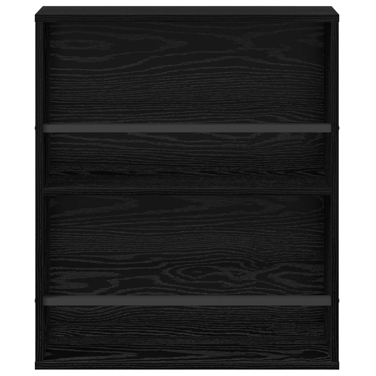 Magasin Rack med hylde Sort eg 60 x 12 x 70 cm Konstrueret træ
