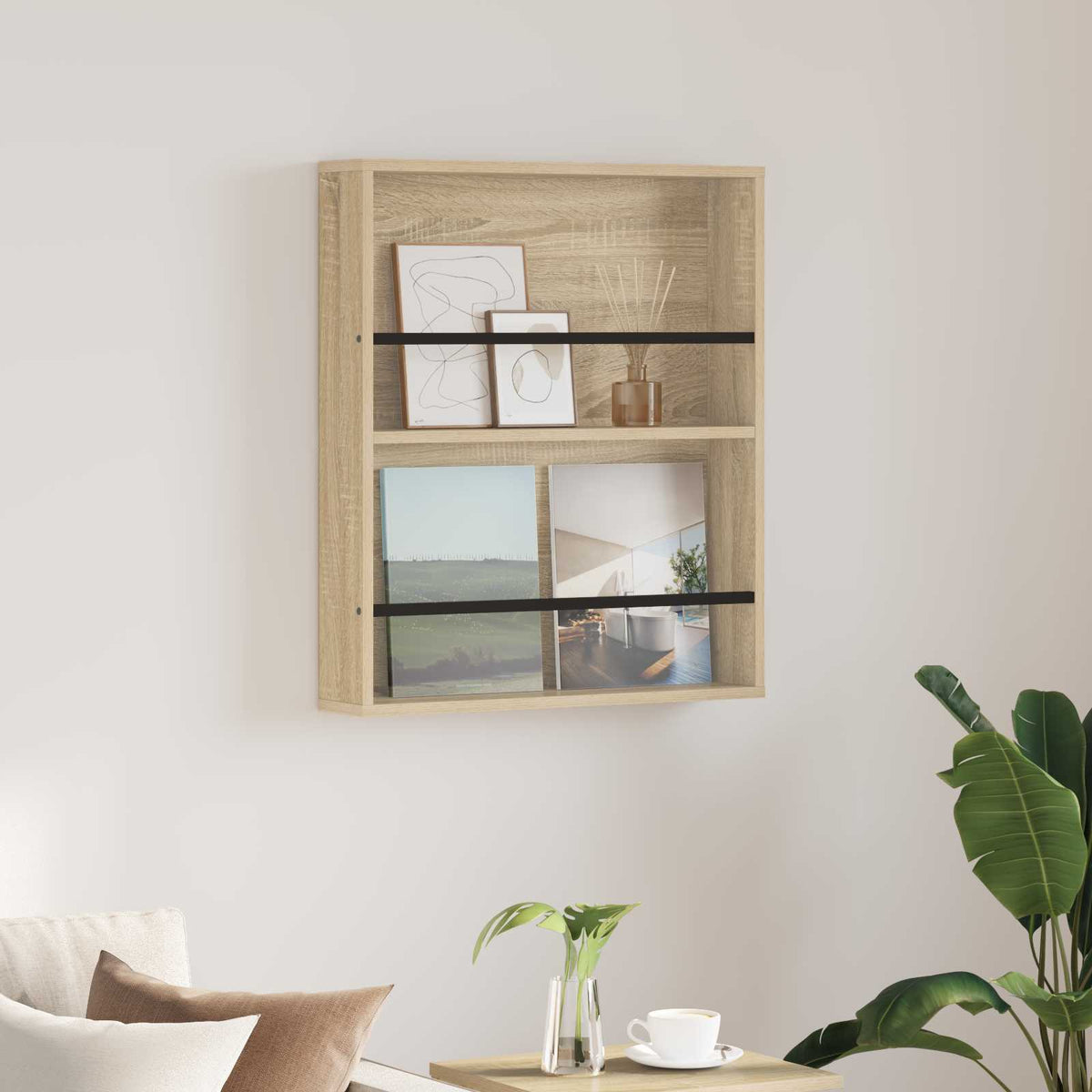 Magasin Rack Sonoma eg 60 x 12 x 70 cm Konstrueret træ