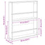 Magasin Rack Sonoma eg 60 x 12 x 70 cm Konstrueret træ