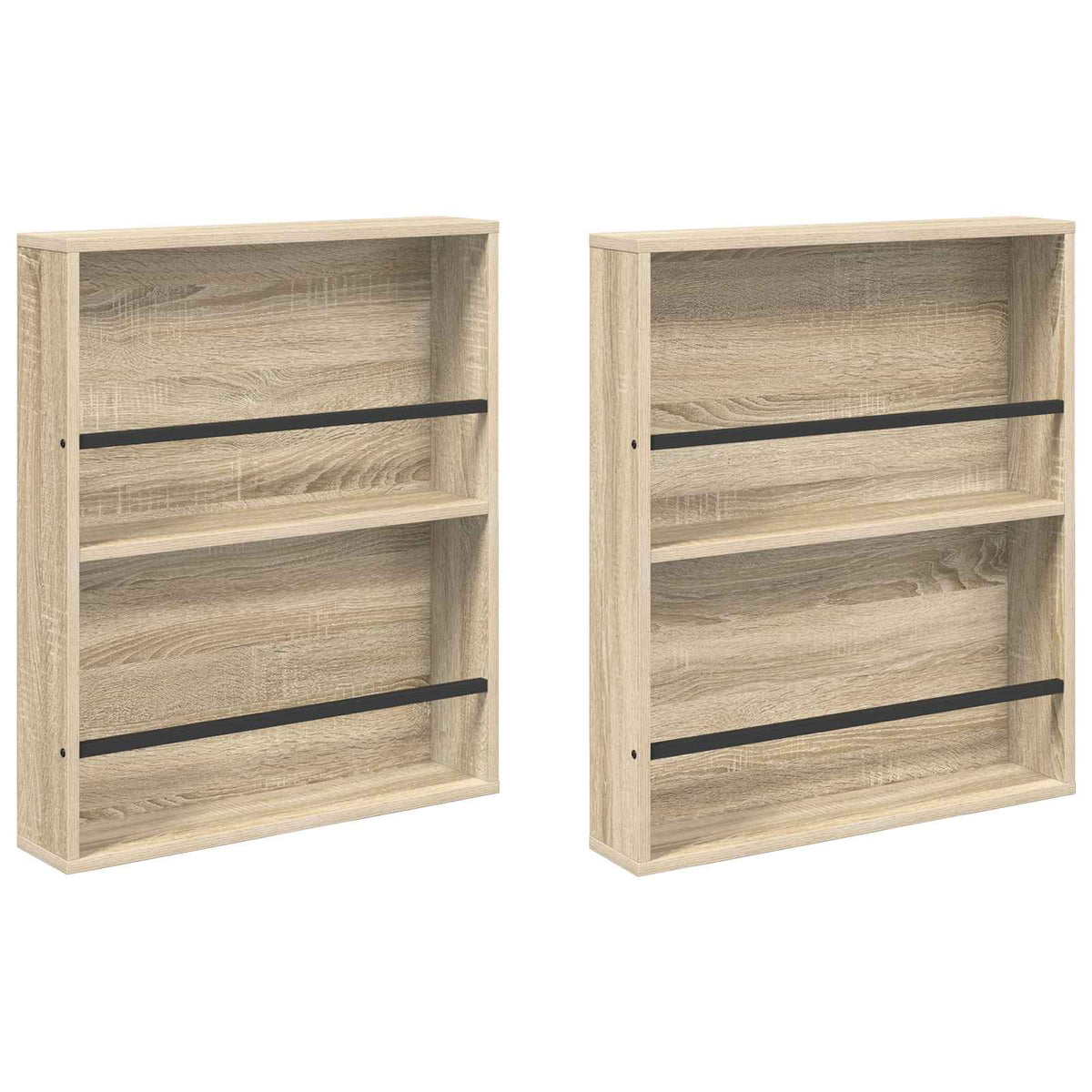 Magasin Rack 2 stk. Sonoma eg 60 x 12 x 70 cm Konstrueret træ