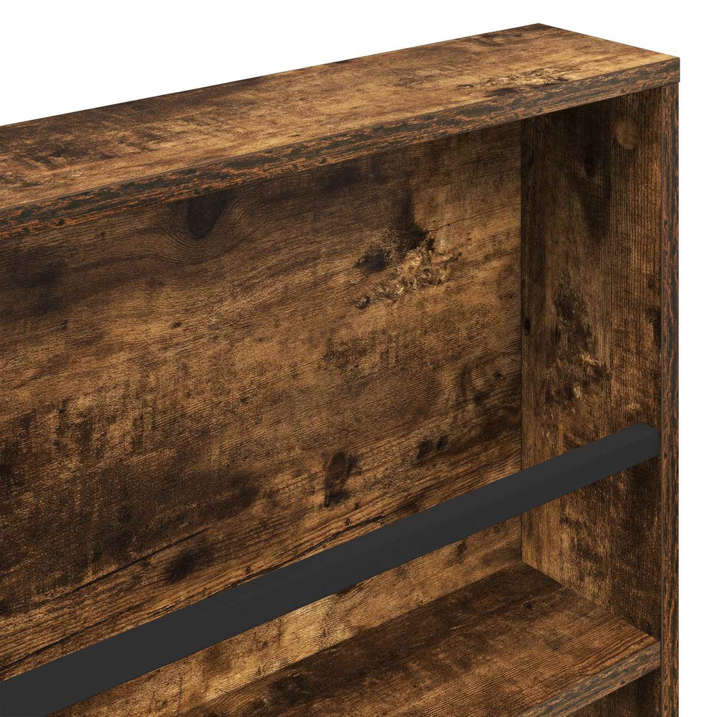 Magasin Rack 2 stk. Røget eg 60 x 12 x 70 cm Konstrueret træ