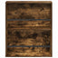 Magasin Rack 2 stk. Røget eg 60 x 12 x 70 cm Konstrueret træ
