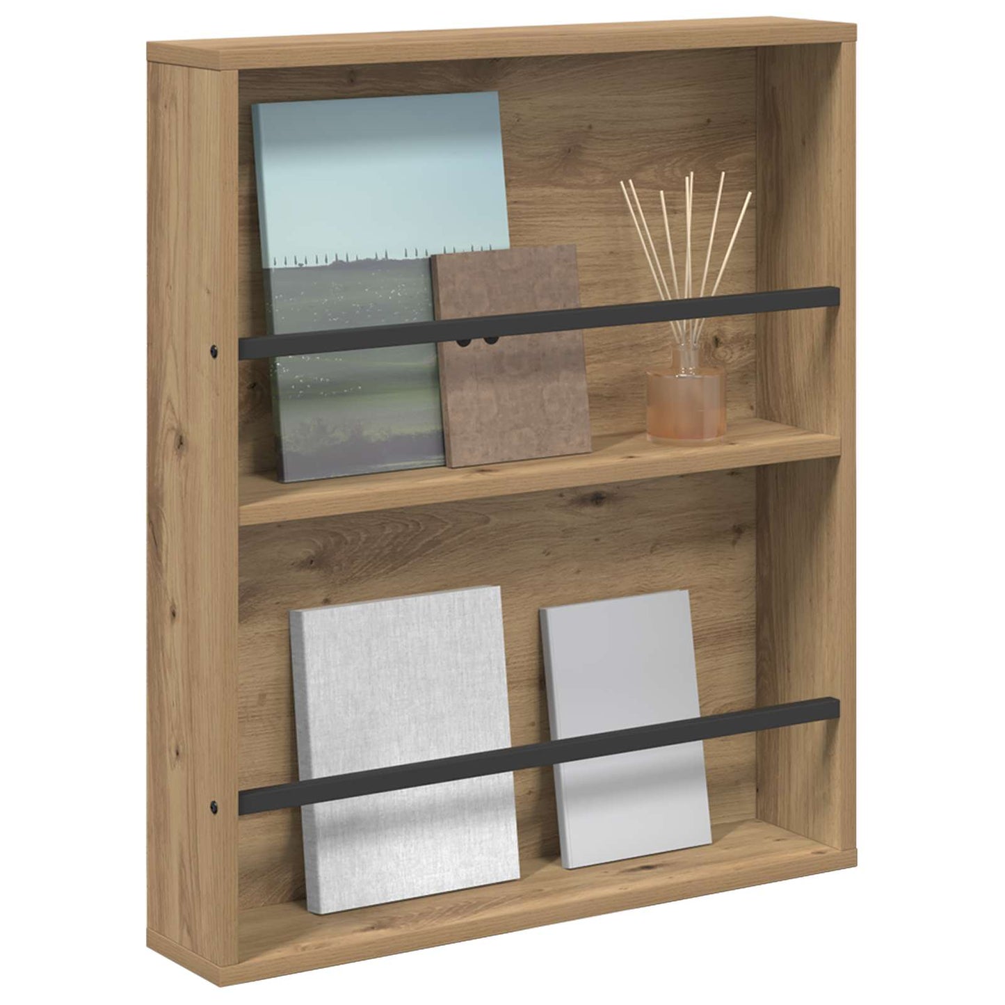 Magasin Rack Artisan Egetræ 60 x 12 x 70 cm Konstrueret træ