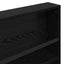 Magasin Rack med hylde Sort eg 80 x 12 x 70 cm Konstrueret træ