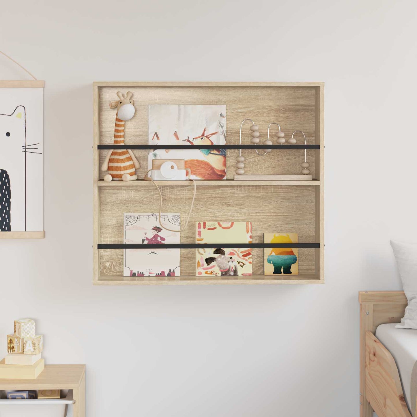 Magasin Rack Sonoma eg 80 x 12 x 70 cm Konstrueret træ